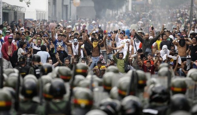 Oljelandet Venezuela med president Baduro i store vanskeligheter, foto fra 2013.